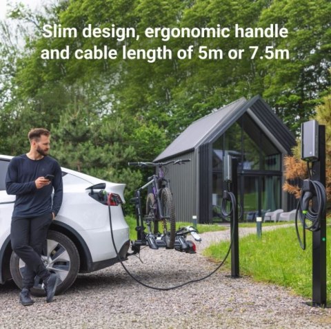 Stacja ładowania Habuden Wallbox EV 22kW z kablem 7,5m Stacja ładowania Habuden Wallbox EV 22kW z kablem 7,5m