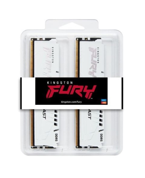 Pamięć DDR5 Fury Beast 32GB(2*16GB)/6000 CL36 biała Pamięć DDR5 Fury Beast 32GB(2*16GB)/6000 CL36 biała