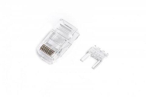 Wtyk RJ45 (8P8C) uniwersalny, kat. 6A, nieekranowany, AWG 26-24, opakowanie 100 szt. Wtyk RJ45 (8P8C) uniwersalny, kat. 6A, nieekranowany, AWG 26-24, opakowanie 100 szt.