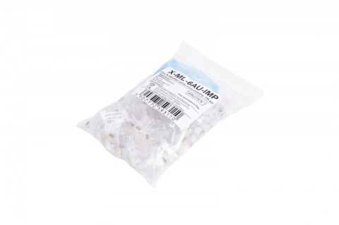 Wtyk RJ45 (8P8C) uniwersalny, kat. 6A, nieekranowany, AWG 26-24, opakowanie 100 szt. Wtyk RJ45 (8P8C) uniwersalny, kat. 6A, nieekranowany, AWG 26-24, opakowanie 100 szt.