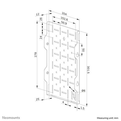 Stojak na sprzęt AV LEVEL-750 (do uchwytów ściennych LEVEL-750) Stojak na sprzęt AV LEVEL-750 (do uchwytów ściennych LEVEL-750)
