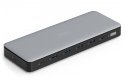 Stacja dokująca USB-C 13 portowa, max. 4K/60Hz z HDR, HDMI, DP, max. 3 monitory (MST), USB-C 3.2 Gen2, Gigabit Ethernet (max. 2.