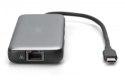 Stacja dokująca USB-C 7 portowa, max. 4K/60Hz z HDR, HDMI, USB-A 3.2 Gen2, Gigabit Ethernet, SD/Micro SD, PD 100W