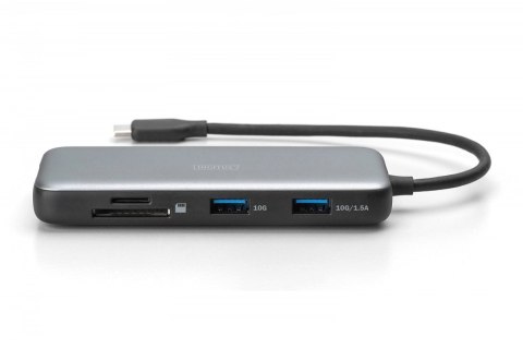 Stacja dokująca USB-C 7 portowa, max. 4K/60Hz z HDR, HDMI, USB-A 3.2 Gen2, Gigabit Ethernet, SD/Micro SD, PD 100W Stacja dokująca USB-C 7 portowa, max. 4K/60Hz z HDR, HDMI, USB-A 3.2 Gen2, Gigabit Ethernet, SD/Micro SD, PD 100W