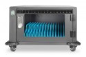 Szafa mobilna na kółkach do ładowania max. 16 notebooków/tabletów max. 14 cali z USB Typ C, elektroniczny zamek na PIN