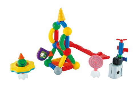 Klocki magnetyczne Stick-o Zestaw konstrukcyjny 60 elementów Klocki magnetyczne Stick-o Zestaw konstrukcyjny 60 elementów
