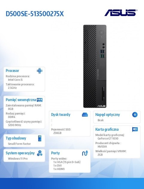 Komputer ExpertCenter D5 SFF D500SE-513500275X i5 13500 Komputer ExpertCenter D5 SFF D500SE-513500275X i5 13500