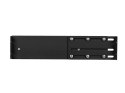 Szuflada do szaf 19 cali 2U 360mm czarna 2U/483x360mm udźwig do 90kg montaż 4 punktowy