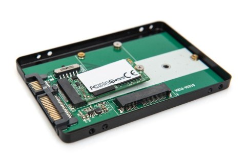 Adapter na dysk SATA/HDD 2,5" M.2 /mSATA SATA 3,6 Gbit/s, zapis do 520 MB/s Aluminiowa Adapter na dysk SATA/HDD 2,5" M.2 /mSATA SATA 3,6 Gbit/s, zapis do 520 MB/s Aluminiowa