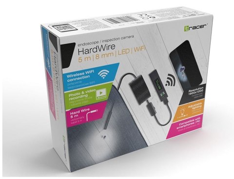 Kamera endoskopowa HardWire 5M 8MM LED WIFI Kamera endoskopowa HardWire 5M 8MM LED WIFI