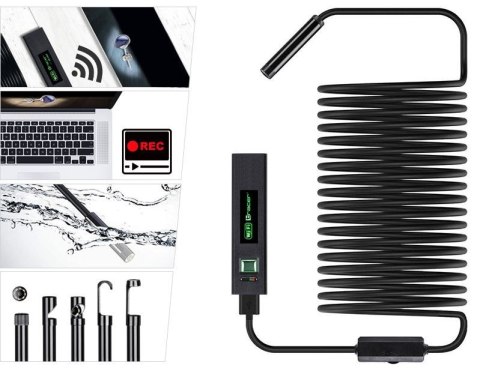 Kamera endoskopowa HardWire 5M 8MM LED WIFI Kamera endoskopowa HardWire 5M 8MM LED WIFI