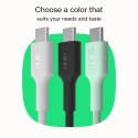 Kabel USB-C-USB-C PowerStream 100W oplot 2m biały