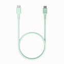 Kabel USB-C-USB-C PowerFlex 100W silikonowy 0.3m zielony