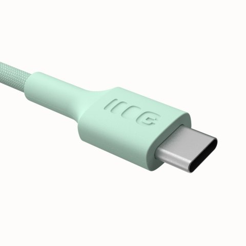 Kabel USB-C-USB-C PowerStream 100W oplot 2m zielony Kabel USB-C-USB-C PowerStream 100W oplot 2m zielony
