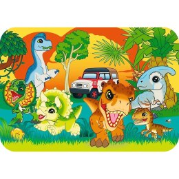 Puzzle drewniane 24 elementy Dinozaury Jurassic World