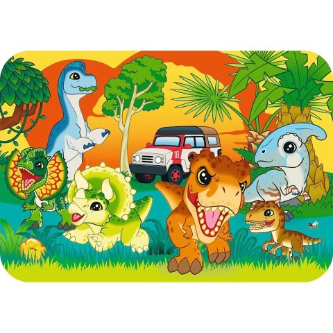 Puzzle drewniane 24 elementy Dinozaury Jurassic World Puzzle drewniane 24 elementy Dinozaury Jurassic World