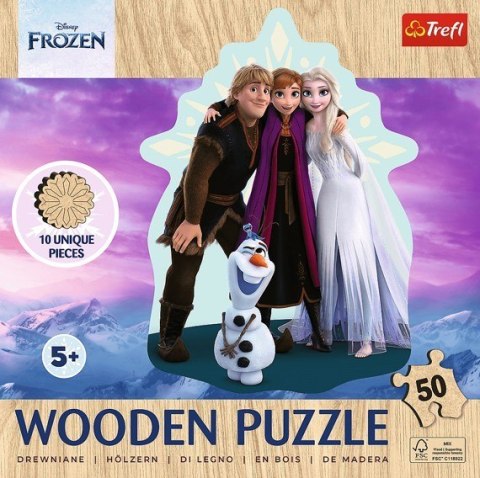 Puzzle drewniane 50 elementów Kraina Lodu Puzzle drewniane 50 elementów Kraina Lodu