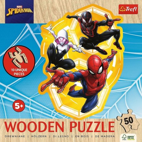 Puzzle drewniane 50 elementów Spider-Man Puzzle drewniane 50 elementów Spider-Man