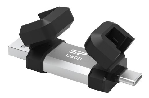 Pendrive C51 128GB USB-A USB-C 120 MB/s srebrny Pendrive C51 128GB USB-A USB-C 120 MB/s srebrny