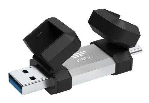 Pendrive C51 128GB USB-A USB-C 120 MB/s srebrny Pendrive C51 128GB USB-A USB-C 120 MB/s srebrny
