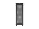 Szafa instalacyjna rack stojąca 19 cali 47U 800x800 drzwi perforowane LCD czarna (Flat pack)