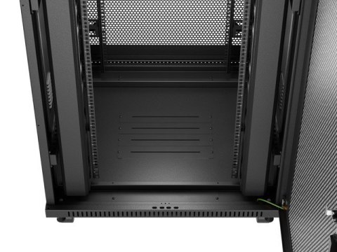 Szafa instalacyjna rack stojąca 19 cali 47U 800x800 drzwi perforowane LCD czarna (Flat pack) Szafa instalacyjna rack stojąca 19 cali 47U 800x800 drzwi perforowane LCD czarna (Flat pack)