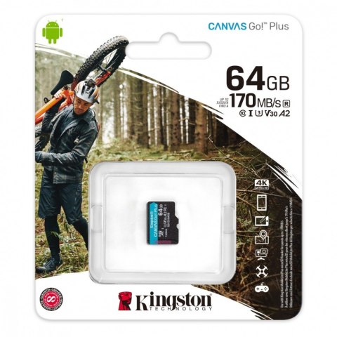 Karta pamięci microSD 64GB Canvas Go! Plus 170/70MB/s Karta pamięci microSD 64GB Canvas Go! Plus 170/70MB/s