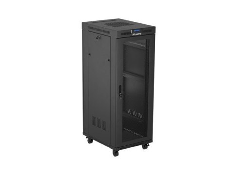 Szafa instalacyjna rack stojąca 19 cali 32U 600x800 drzwi perforowane LCD czarna (Flat pack) Szafa instalacyjna rack stojąca 19 cali 32U 600x800 drzwi perforowane LCD czarna (Flat pack)