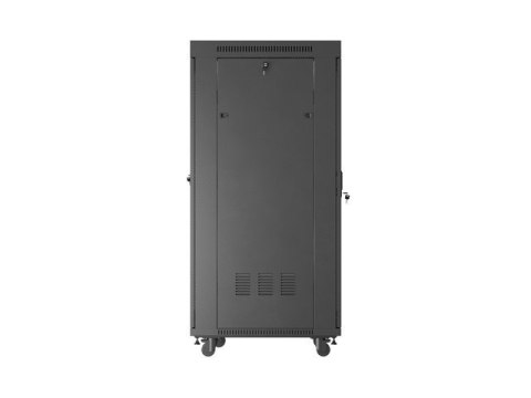 Szafa instalacyjna rack stojąca 19 cali 32U 600x800 drzwi perforowane LCD czarna (Flat pack) Szafa instalacyjna rack stojąca 19 cali 32U 600x800 drzwi perforowane LCD czarna (Flat pack)