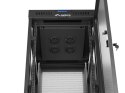 Szafa instalacyjna rack stojąca 19 cali 32U 600x800 drzwi perforowane LCD czarna (Flat pack)