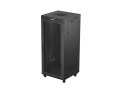 Szafa instalacyjna rack stojąca 19 cali 37U 800x800 drzwi perforowane LCD czarna (Flat pack)