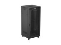 Szafa instalacyjna rack stojąca 19 cali 37U 800x800 drzwi perforowane LCD czarna (Flat pack)