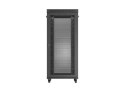 Szafa instalacyjna rack stojąca 19 cali 37U 800x800 drzwi perforowane LCD czarna (Flat pack)