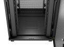 Szafa instalacyjna rack stojąca 19 cali 37U 800x800 drzwi perforowane LCD czarna (Flat pack)