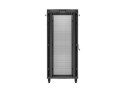 Szafa instalacyjna rack stojąca 19 cali 37U 800x800 drzwi perforowane LCD czarna (Flat pack)