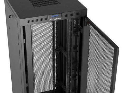 Szafa instalacyjna rack stojąca 19 cali 37U 800x800 drzwi perforowane LCD czarna (Flat pack) Szafa instalacyjna rack stojąca 19 cali 37U 800x800 drzwi perforowane LCD czarna (Flat pack)