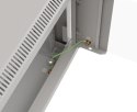 Szafa instalacyjna rack wisząca 19" 4U 540x350 szara drzwi przeszklone ( flat pack)