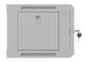 Szafa instalacyjna rack wisząca 19" 4U 540x350 szara drzwi przeszklone ( flat pack)