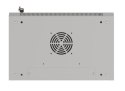 Szafa instalacyjna rack wisząca 19" 4U 540x350 szara drzwi przeszklone ( flat pack)