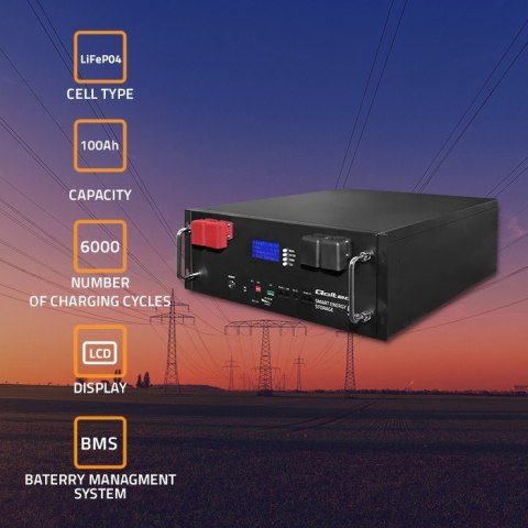 Magazyn energii LiFePO4 do RACK | 5.12kWh | 51.2V | 100Ah | BMS |LCD Magazyn energii LiFePO4 do RACK | 5.12kWh | 51.2V | 100Ah | BMS |LCD