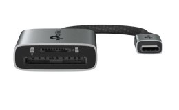 Adapter USB Type-C to SD & microSD 3.0 SPEC: 1 × USB-C Connector,1 × SD + 1 × microSD(TF) up to 200MBps Port 