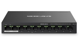 Przełącznik Mercusys 10-Port 10/100Mbps Desktop Switch with 8-Port PoE+ PORT: 8× 10/100 Mbps PoE+ Ports, 2× 10/100 Mbps Non-