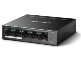 Przełącznik Mercusys 5-Port Gigabit Desktop Switch with 4-Port PoE+ PORT: 4× Gigabit PoE+ Ports, 1× Gigabit Non-PoE Por
