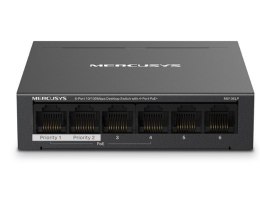 Przełącznik Mercusys 6-Port 10/100 Mbps Desktop Switch with 4-Port PoE+ PORT: 4× 10/100 Mbps PoE+ Ports, 2× 10/100 Mbps Non-