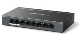 Przełącznik Mercusys 8-Port Gigabit Desktop Switch with 7× Gigabit PoE+ Ports, 1× Gigabit Non-PoE Ports