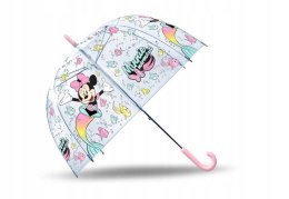 Parasolka przezroczysta, automatyczna, 19 cali, poliester Minnie