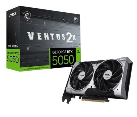 Karta graficzna RTX 5050 8GB VENTUS 2X OC GDDR6 128BIT DP/HDMI Karta graficzna RTX 5050 8GB VENTUS 2X OC GDDR6 128BIT DP/HDMI