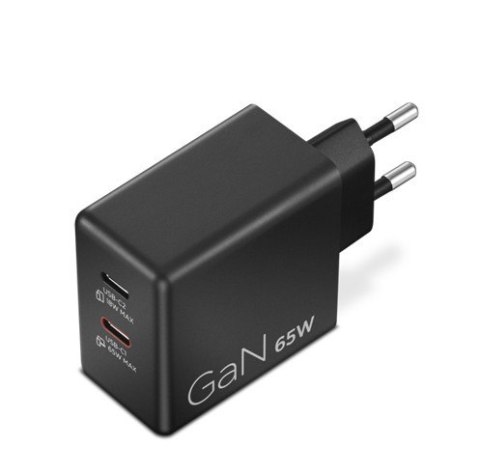 Ładowarka Dual USB-C 65W GaN 40AW065BEU Ładowarka Dual USB-C 65W GaN 40AW065BEU