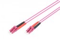 Patch cord światłowodowy FO LC-LC MM 50/125 OM4 duplex LSOH 1m