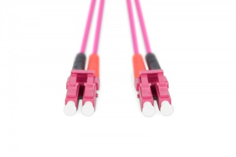Patch cord światłowodowy FO LC-LC MM 50/125 OM4 duplex LSOH 1m Patch cord światłowodowy FO LC-LC MM 50/125 OM4 duplex LSOH 1m